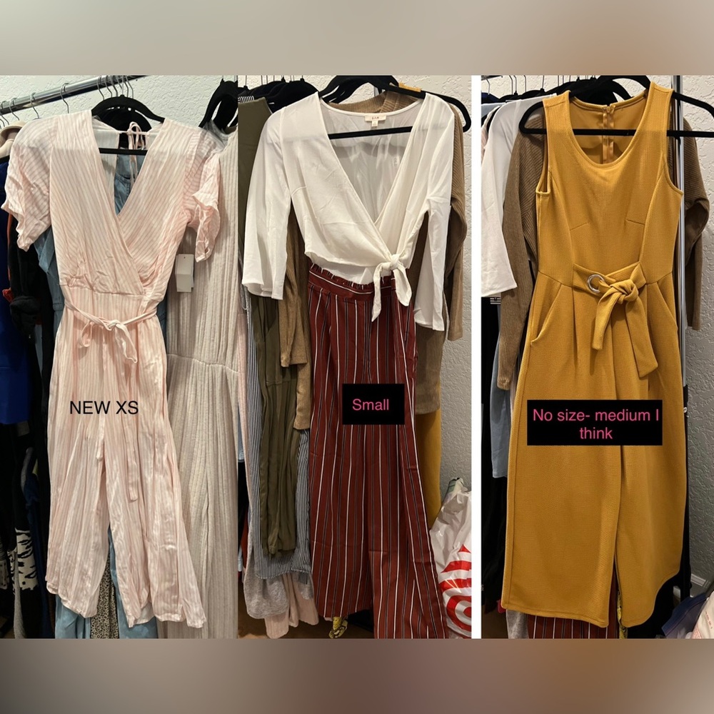 Bundle of ladies 3 Rompers Jumpers
